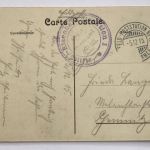 Feldpost AK Louvain (Löwen) Militär E-Bahn Feldpoststat. 7, 5.12.15 n. Chemniitz