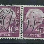 Bund Heuss Mi.Nr. 188 Paar gestempelt