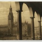 AK Hamburg Alsterarcaden mit Rathaus 2.1.1920