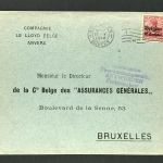 Dt. Post Belgien - Einzelfrankatur - Stempel Überwachungsstelle Antwerpen 1916