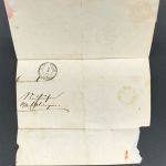 Württemberg Vorphila Briefhülle Esslingen n. Tettnang Doppelverwendung 1855