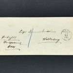 Württemberg Briefhülle Erolzheim n. Tettnang Doppelverwendung 1891