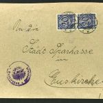 Dt. Reich Dienstbrief Mehrfachfrankatur Ortsbrief Euskirchen 1921