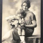 Foto AK Glückwunsch zum Geburtag 1927 gelaufen Bahnpost Hamburg Stettin