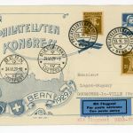 Schweiz Luftpost Beleg Philatelisten Kongress Bern 1929