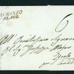 Vorphilatelie Brief Italien Auronzo di Cadore nach Jesolo 1848