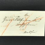 Württemberg Vorphila 1843 kleine Briefhülle