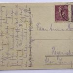 AK Partenkirchen mit Dreitorspitze - Infla 1923 nach Regensburg