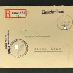 Dt. Reich Feldpost 451 Einschreiben Felpost Nr L38853 LGPA Brüssel 1943 n. Pirna