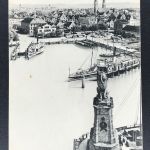 Ansichtskarte Lindau - der Löwe a. Hafen - gelaufen 1907 Roschach - Zürich