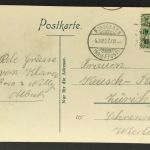 Ansichtskarte Lindau - der Löwe a. Hafen - gelaufen 1907 Roschach - Zürich