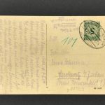 Ansichtskarte Halle - Altes Rathaus mit Händel Denkmal - Bahnpost 1924