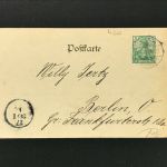 Ansichtskarte Essen -Rathaus 1901 nach Berlin