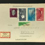 DDR Einschreiben ZKPH Mischfrankatur Zwickau nach Burgdorf Schweiz 1958