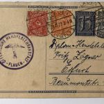 Dt. Reich Ganzsache Infla - Handelslehranstalt Plauen n. Erfurt 22.11.1922