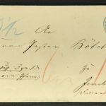 Dienstbrief Wolfenbüttel an Pastor in Jembke bei Fallersleben ca. 185-1866