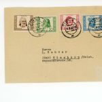 DDR Michel Nummer 311-314 Mischfrankatur