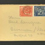 Alliierte Besetzung Mischfrankatur Leipzig nach Bevensen / Ülzen 1949