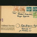 Berlin Michel Nummer 36 Mischfrankatur - mit britischem Zensurstempel n. Sofia