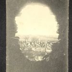 AK Eply Blick durch ein Granatloch auf Friedhof - Elsass , Feldpost 1917
