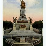 Ansichtskarte Rüdesheim Nationaldenkmal Niederwald 1921