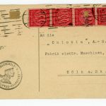 Deutsches Reich Dienst-Postkarte Maschinenbauschule Frankfurt 1923 - gelocht