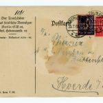 Deutsches Reich Dienst PK - Freihänder f.d. feindliche Vermögen Berlin 1923