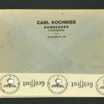 Dt. Reich Einzelfrankatur Michel Nr. 742 Sonneberg nach Bern - Zensur 1940