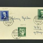 Dt. Reich Mischfrankatur mit Mi.Nr. 761 (weißer Streifen auf der Wange) 1941
