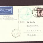 DR Luftpost Pommernfahrt - LZ.127 Graf Zeppelin 1931 nach Zürich Schweiz