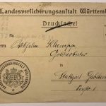 Dt. Reich Postkarte Landesversicherungsanstalt Stuttgart 1.7.1920 siehe Bild