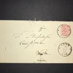 Württemberg EF Isny 1886 nach Weiler
