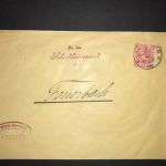 Württemberg Dienstbrief Oberamt Lechberg an Schultheissenamt Feuerbach 1905