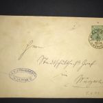 Württemberg Dienstganzsache Waldsee nach Wurzach 1901