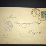 Württemberg Dienstganzsache Waldsee nach Wurzach 1902