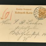 Rohrpost Karte Berlin 1896