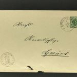Württemberg Dienstganzsache Nr. 103 Spraitbach / Durlangen nach Gmünd 1901