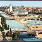 AK München - Partie an der Isar mit Deutschem Museum 17.2.1915