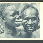 Ansichtskarte Sara-Kaba, Afrikanerinnen Lippenteller , Tschad
