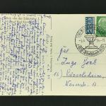 Echtfoto Ansichtskarte Bad König - Blick von der Eddhöhe - Sonderstempel 1954