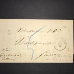 Württemberg Briefhülle Tettnang 1876 Doppelverwendung
