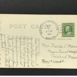 Ansichtskarte Postcard - The red Bridge West Farmington Trumbull County, Ohio 1911
