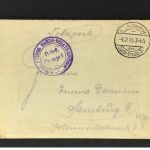 Feldpostbeleg I. WK - 4.2.1915 - Garde Ersatz Division nach Hamburg