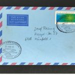 Luftpostbrief mit Sonderstempel Frankfurt - Ausstellung Gleitflugzeuge 1980