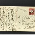 Ansichtskarte München Neues Rathaus 1909 nach Portland USA