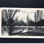 Ansichtskarte Leipzig Johannapark mit Lutherkirche - Feldpost 26.10.1916