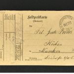 Feldpost I.WK Feldpostkarte K.D. Feldpoststation no. 78 nach München 22.4.1915
