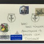 Schweden MiNr. 1033 FDC Mischfrankatur Luftpost Stockholm n. Ulm
