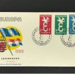 Luxemburg MiNr. 590 - 592 Europa 1958 FDC