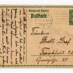 Ganzsache Bayern München 1914 nach Frankfurt
